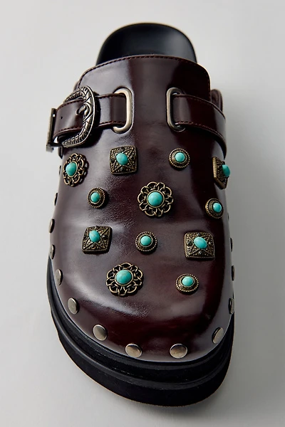 Azalea Wang Mavis Embellished Flatform Clogs