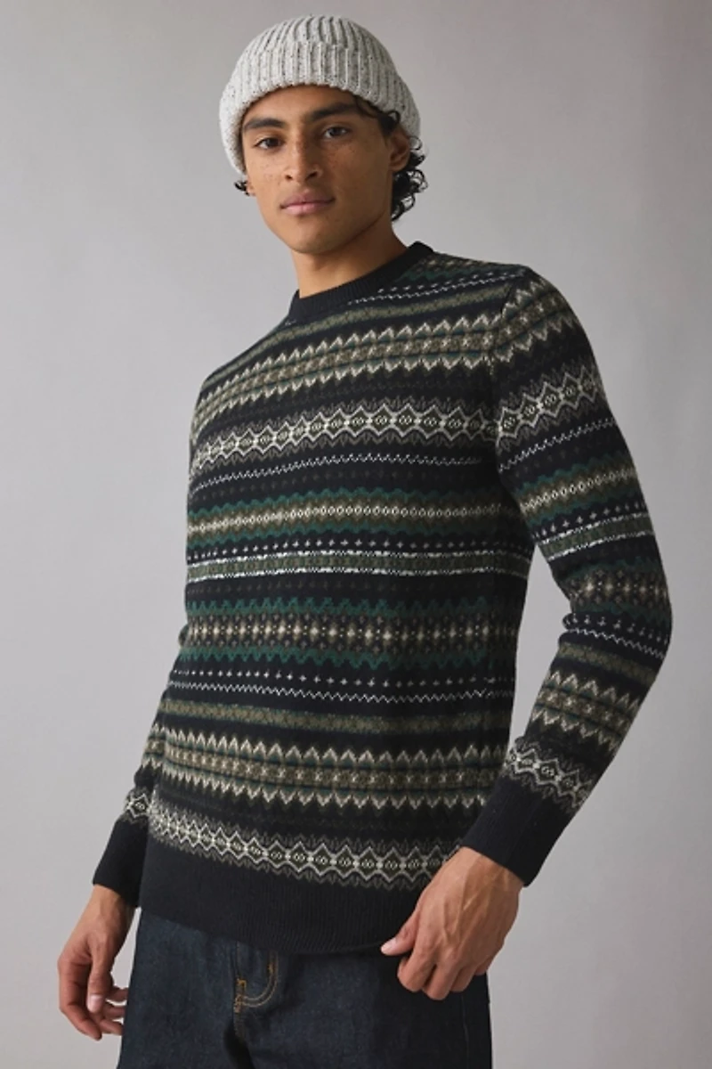 Barbour Case Fair Isle Crew Neck Sweater