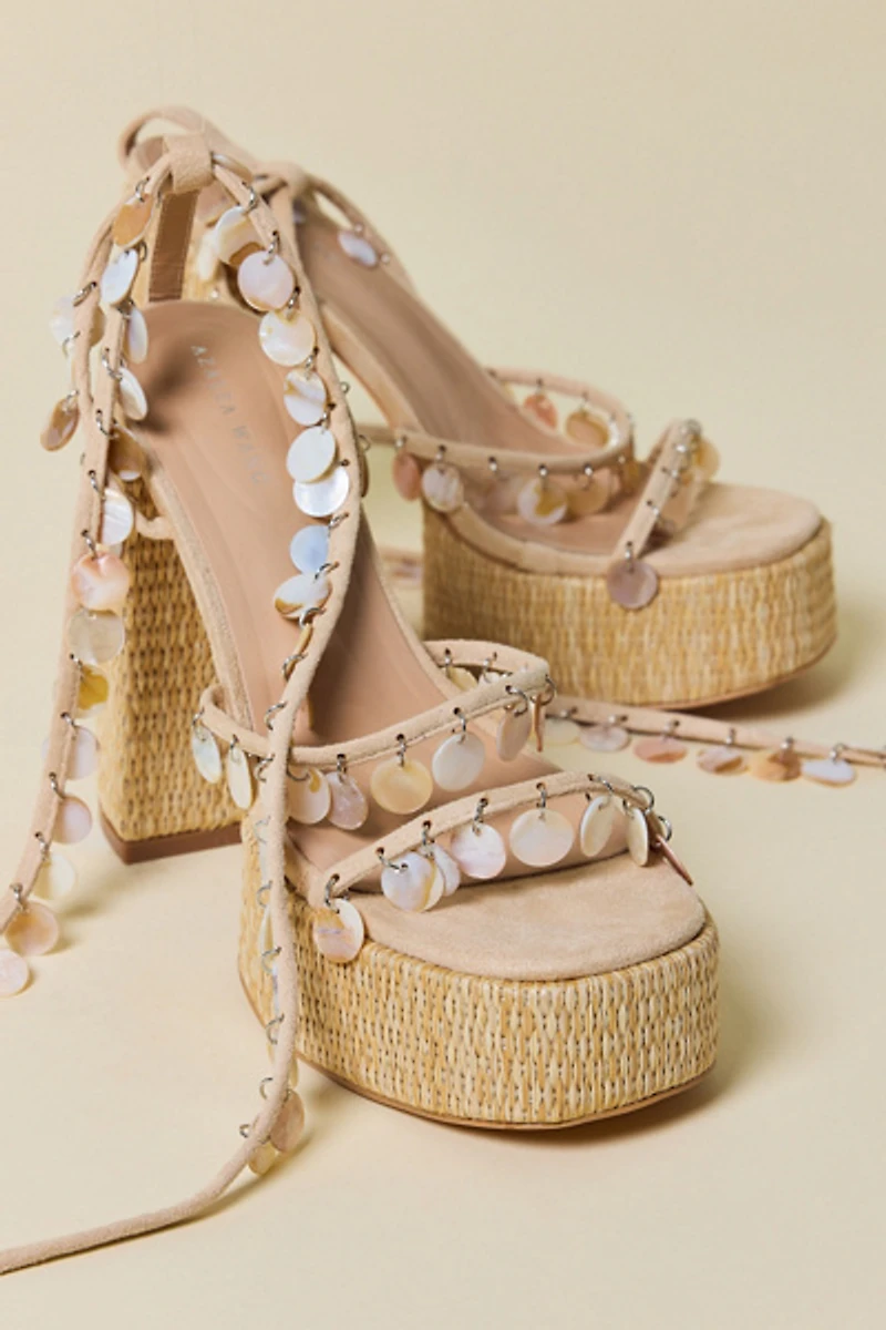 Azalea Wang Zazzie Shell Platform Sandals