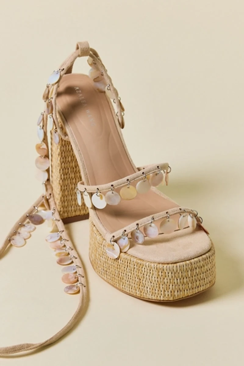 Azalea Wang Zazzie Shell Platform Sandals