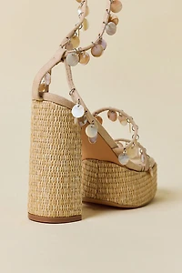 Azalea Wang Zazzie Shell Platform Sandals