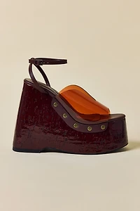 Azalea Wang Jenza Jelly Wedge Sandals