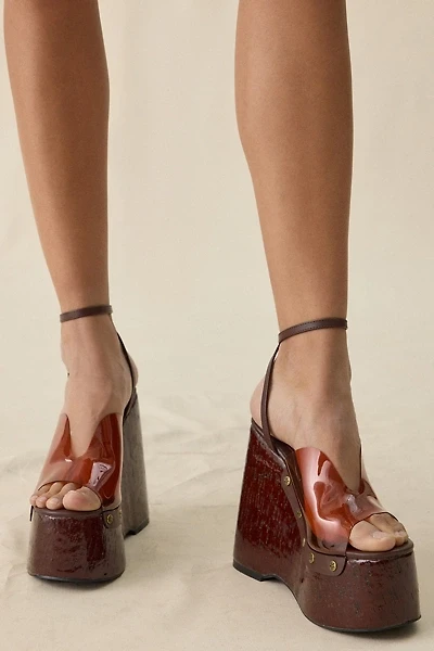 Azalea Wang Jenza Jelly Wedge Sandals