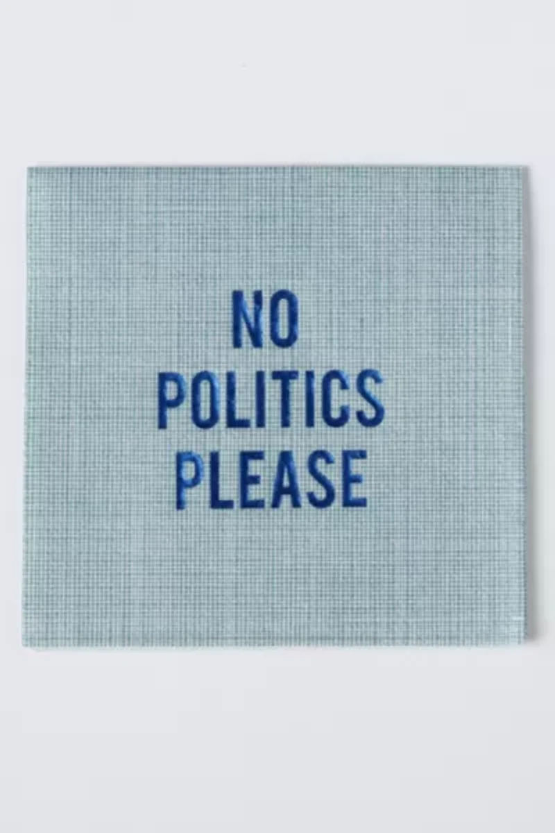 No Reservations No Politics Please Disposable Cocktail Napkin Set