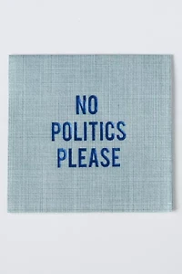 No Reservations No Politics Please Disposable Cocktail Napkin Set