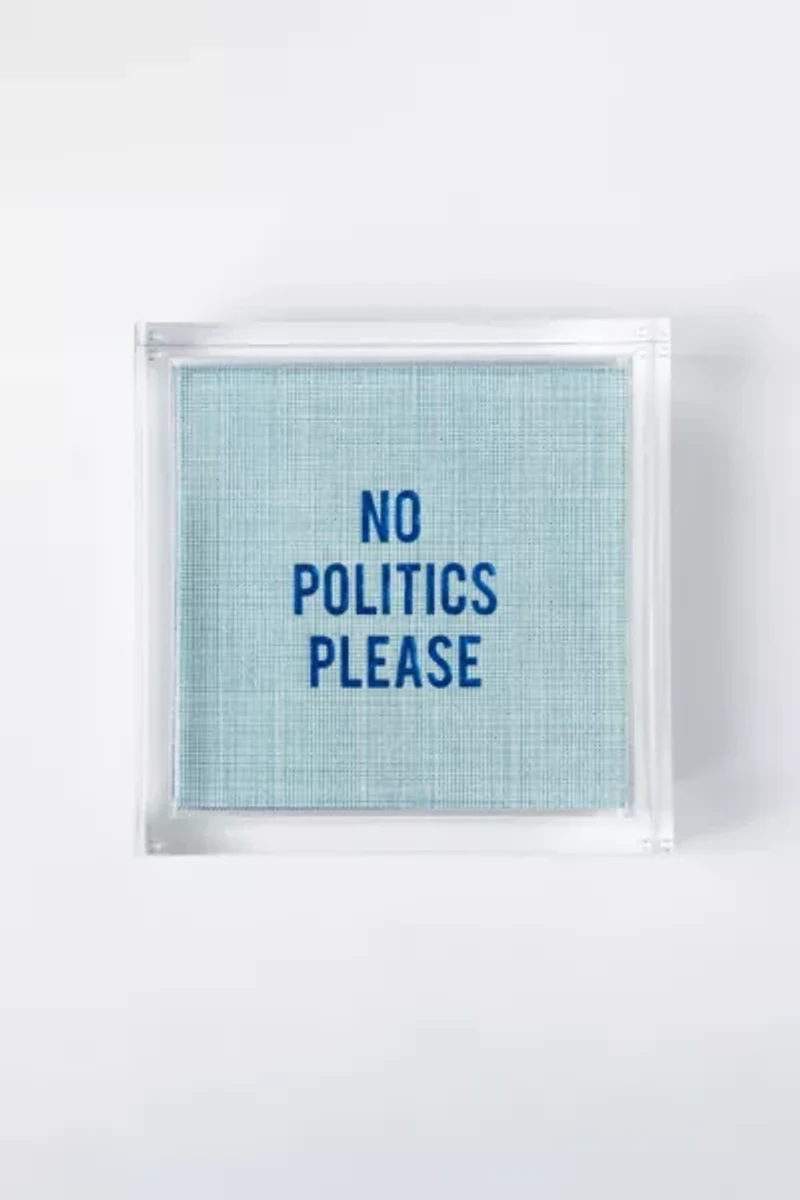 No Reservations No Politics Please Disposable Cocktail Napkin Set
