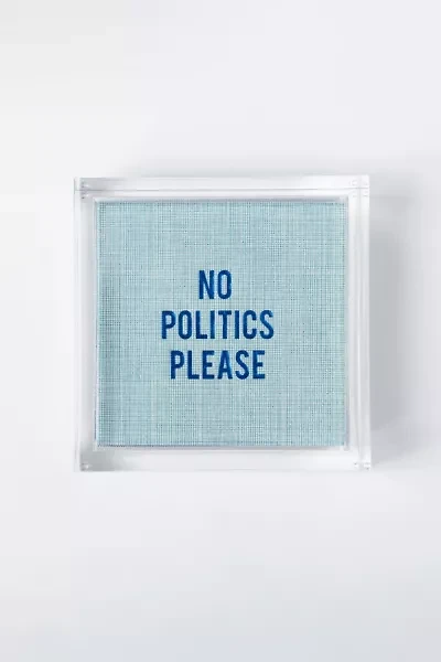 No Reservations No Politics Please Disposable Cocktail Napkin Set