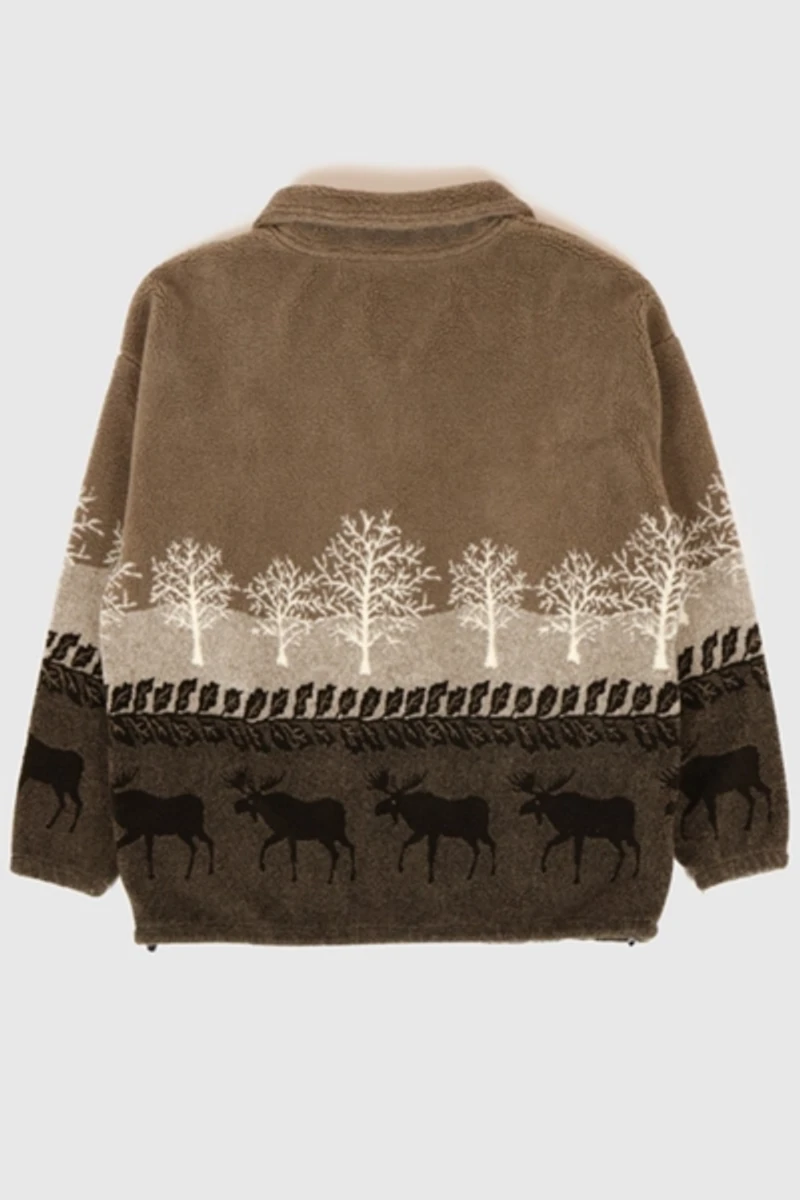 Vintage Moose Fleece Jacket