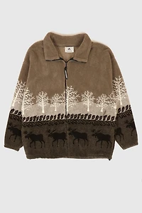 Vintage Moose Fleece Jacket