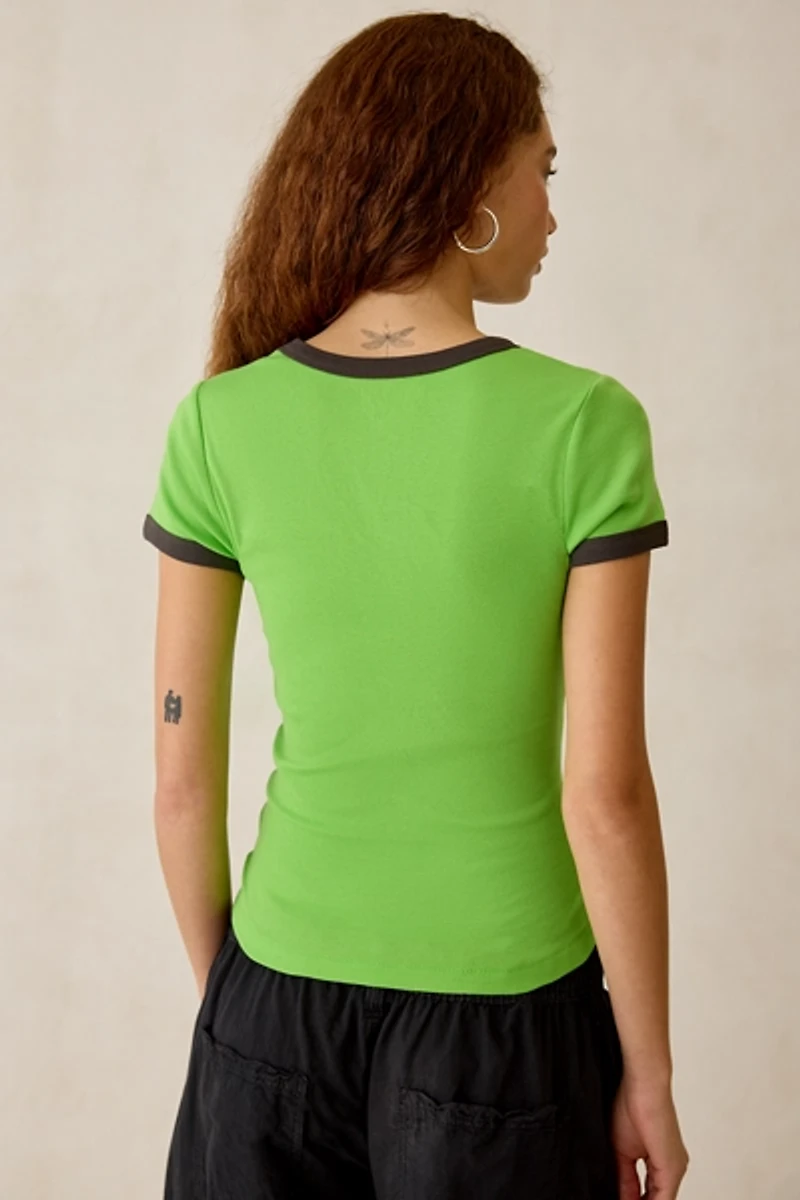 Peanuts UO Exclusive Too Perfect Graphic Baby Tee