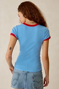 Peanuts UO Exclusive Too Perfect Graphic Baby Tee