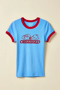 Peanuts UO Exclusive Too Perfect Graphic Baby Tee