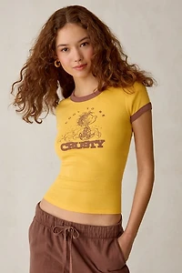 Peanuts UO Exclusive Too Perfect Graphic Baby Tee