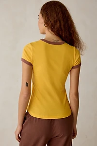 Peanuts UO Exclusive Too Perfect Graphic Baby Tee