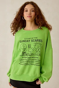 Peanuts UO Exclusive Graphic Crew Neck Oversized Sweatshirt
