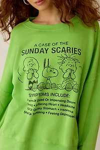 Peanuts UO Exclusive Graphic Crew Neck Oversized Sweatshirt