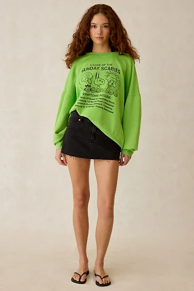 Peanuts UO Exclusive Graphic Crew Neck Oversized Sweatshirt