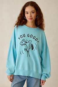Peanuts UO Exclusive Graphic Crew Neck Sweatshirt
