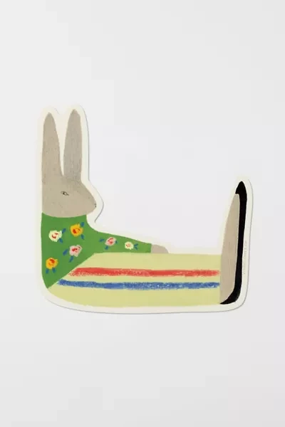 Red Cap Rabbit Sticker