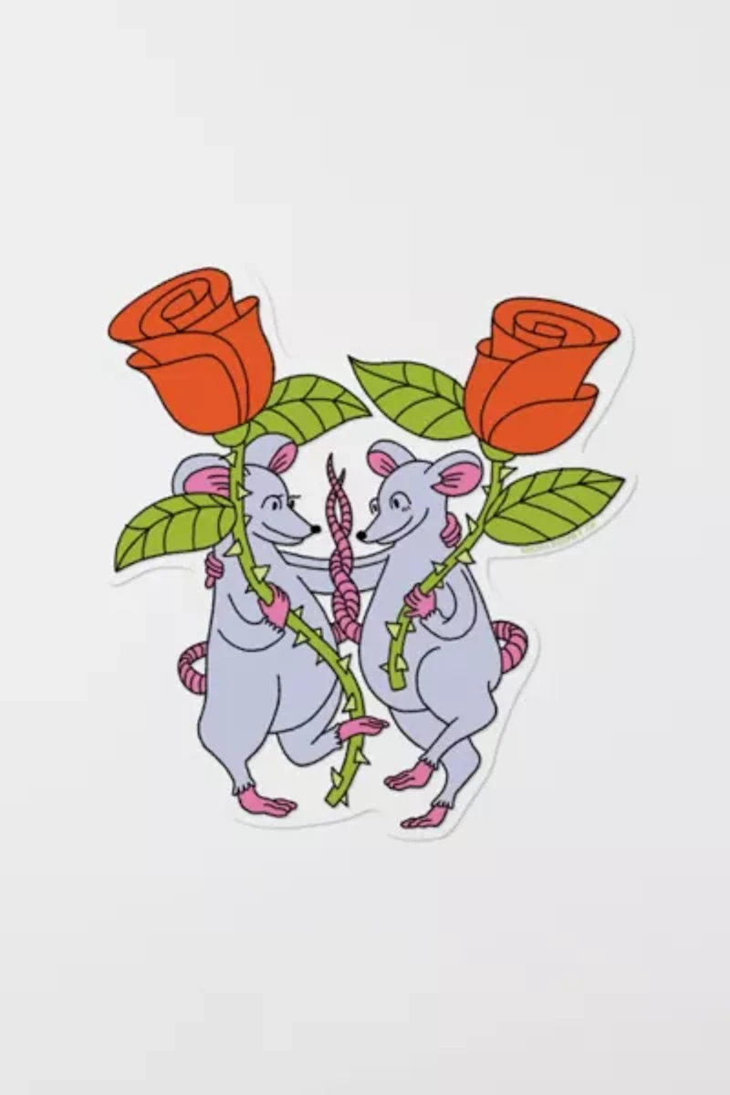 Red Cap Rats Sticker