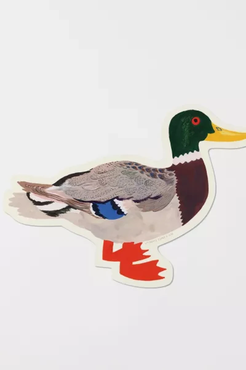 Red Cap Mallard Sticker