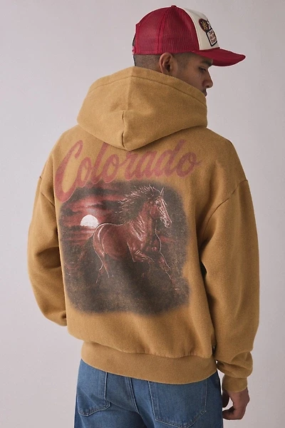 Colorado Range Graphic Zip-Up Hoodie Sweatshirt