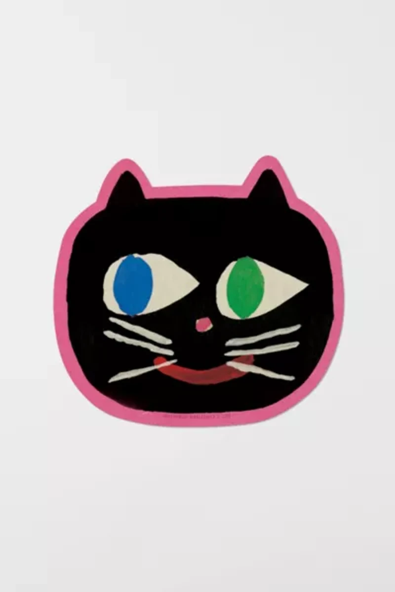 Red Cap Cool Cat Sticker