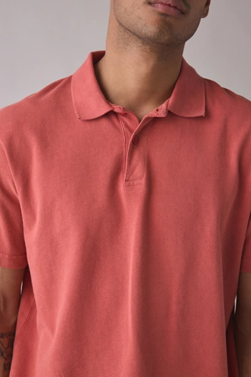 Standard Cloth Washed Polo Tee