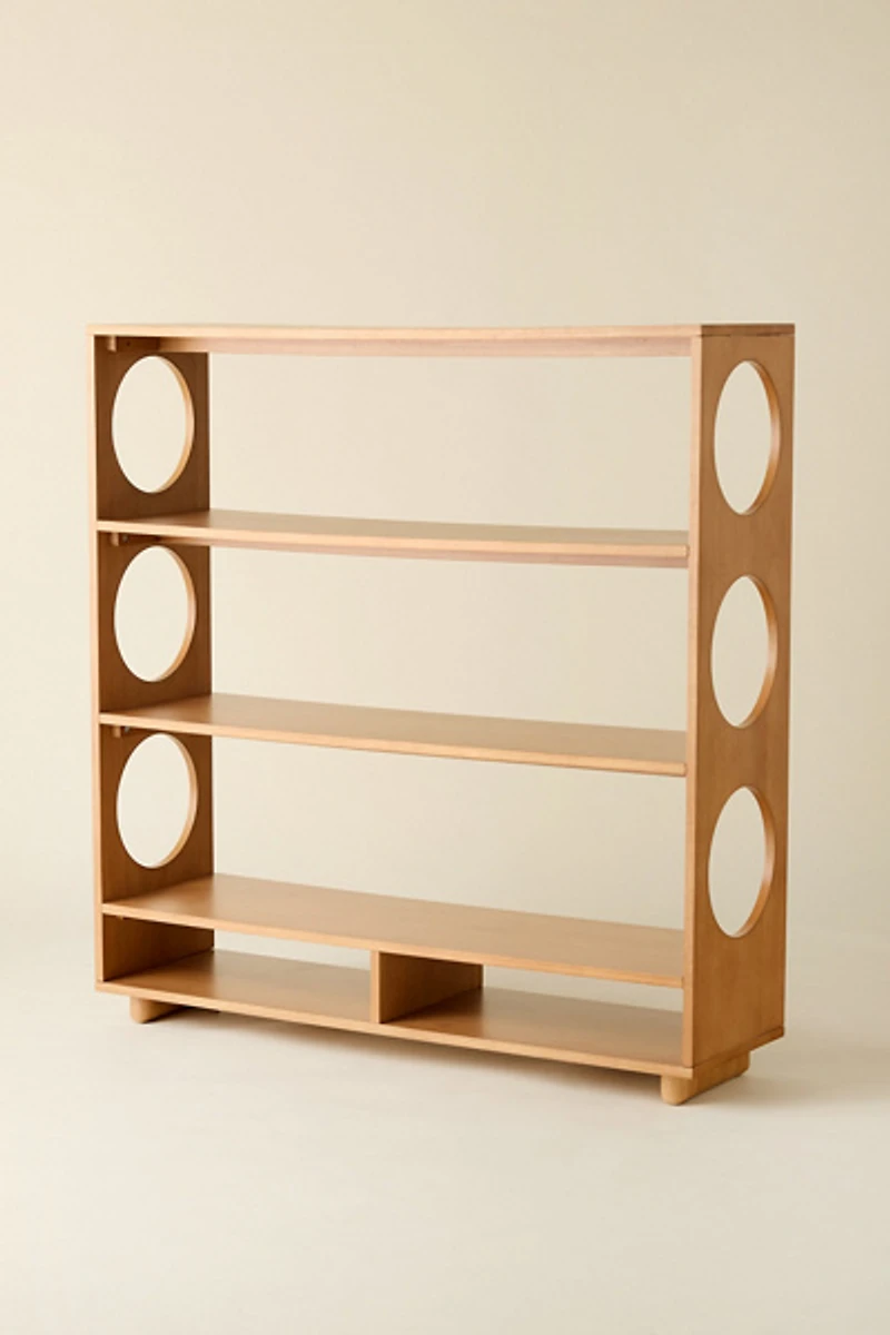 Frankie Circle Cutout 4-Tier Bookshelf