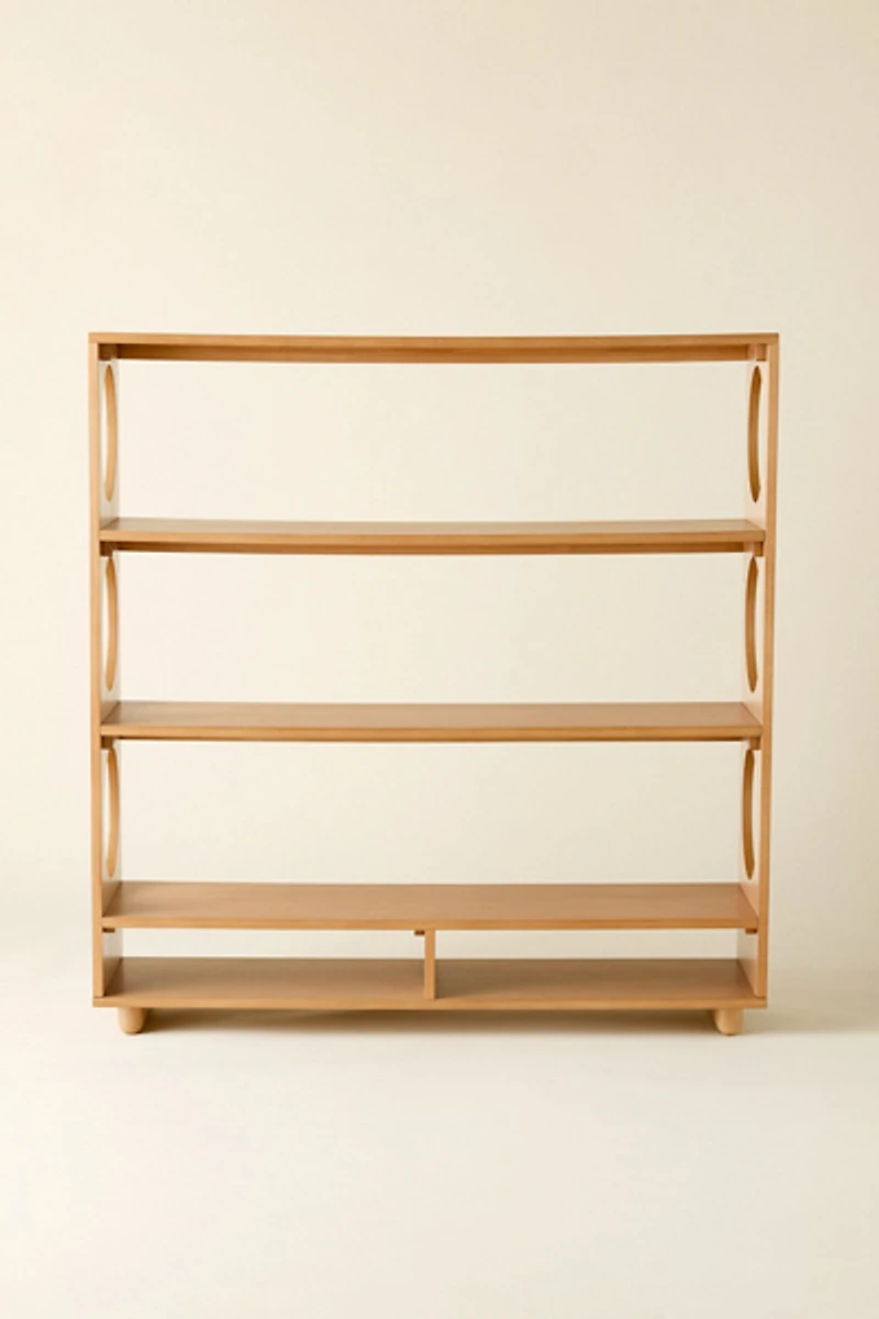 Frankie Circle Cutout 4-Tier Bookshelf