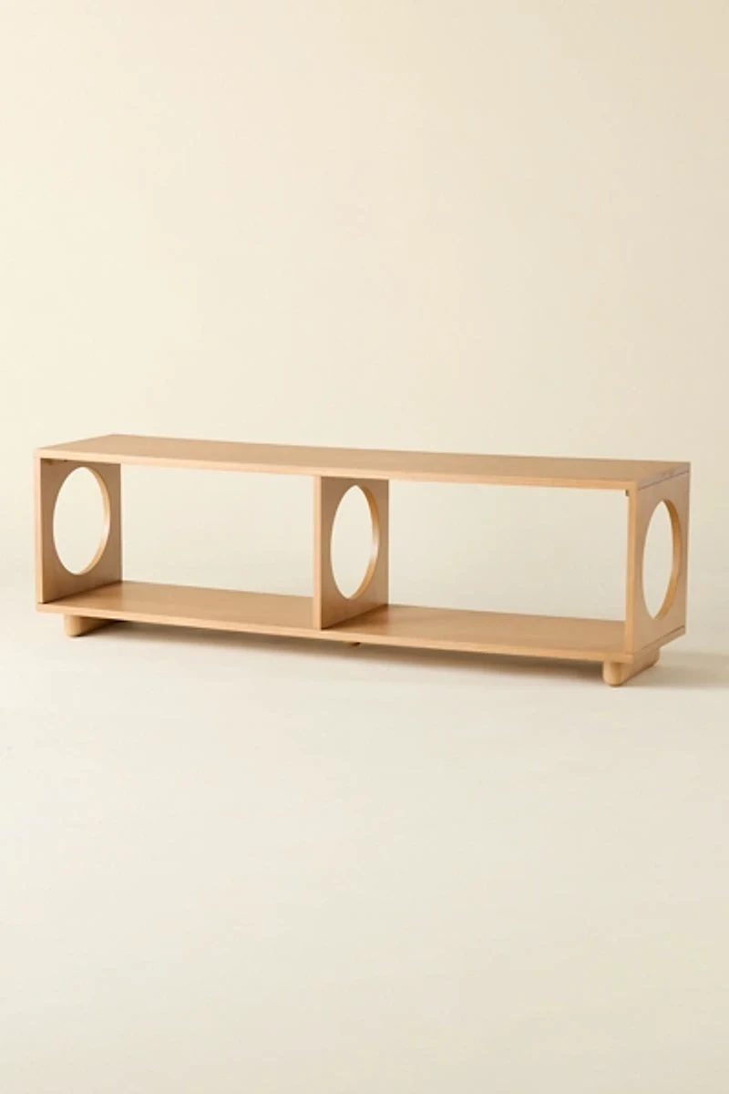 Frankie Circle Cutout Low Storage Console