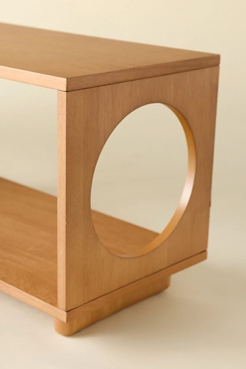 Frankie Circle Cutout Low Storage Console