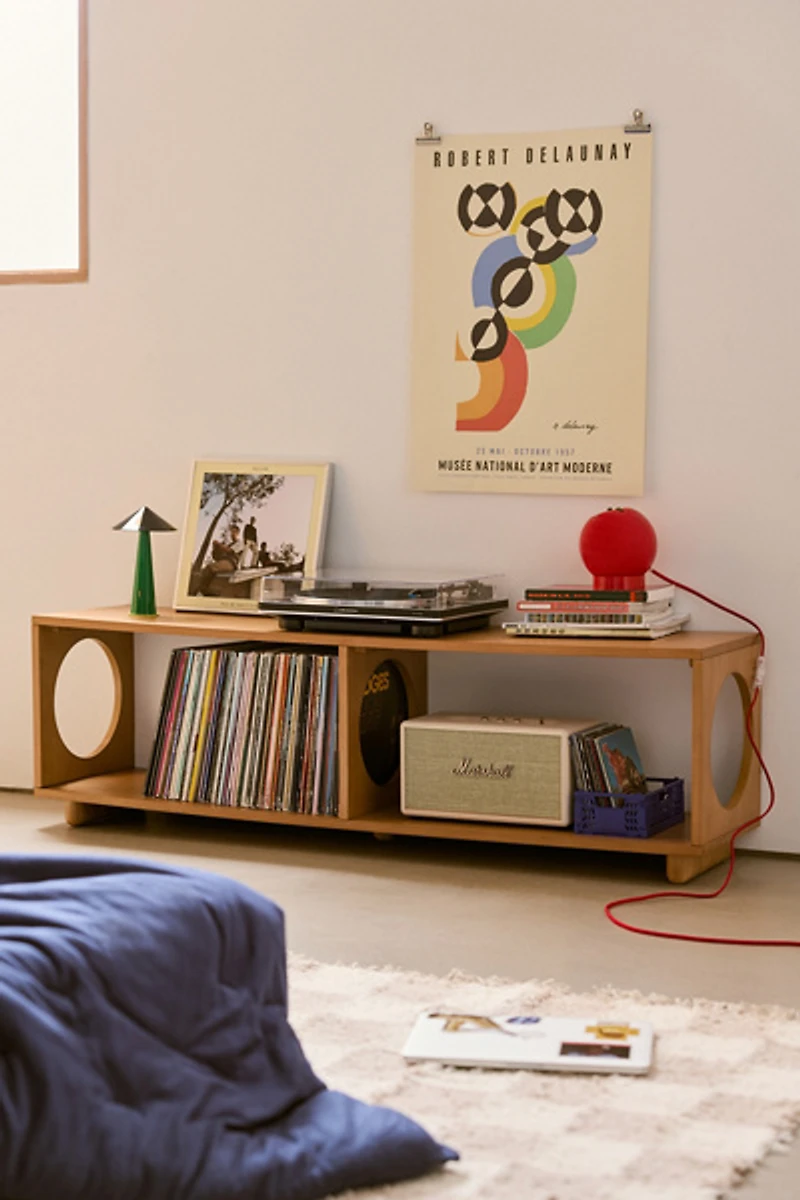 Frankie Circle Cutout Low Storage Console