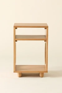Frankie Circle Cutout Storage Nightstand
