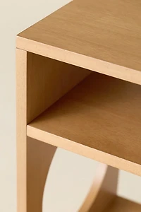 Frankie Circle Cutout Storage Nightstand
