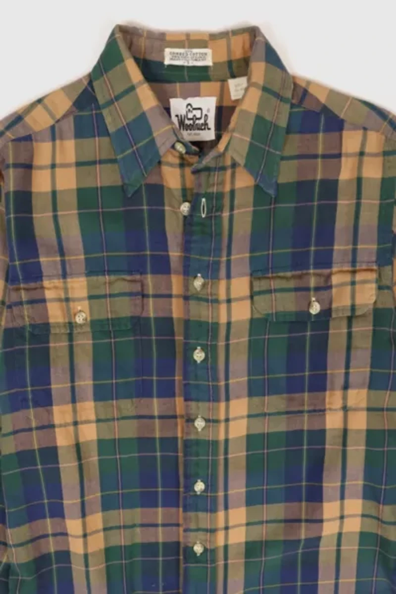 Vintage Woolrich Plaid Button-Down Shirt