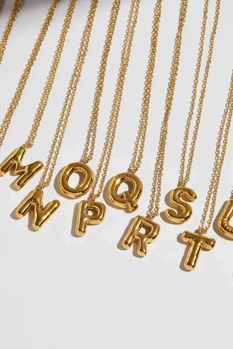 The M Jewelers Bubble Letter Block Pendant Necklace