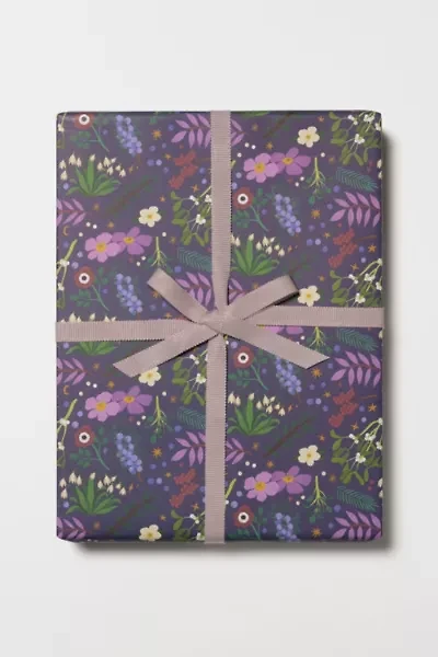 Red Cap Winter Botanicals Holiday Wrapping Paper