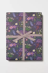 Red Cap Winter Botanicals Holiday Wrapping Paper
