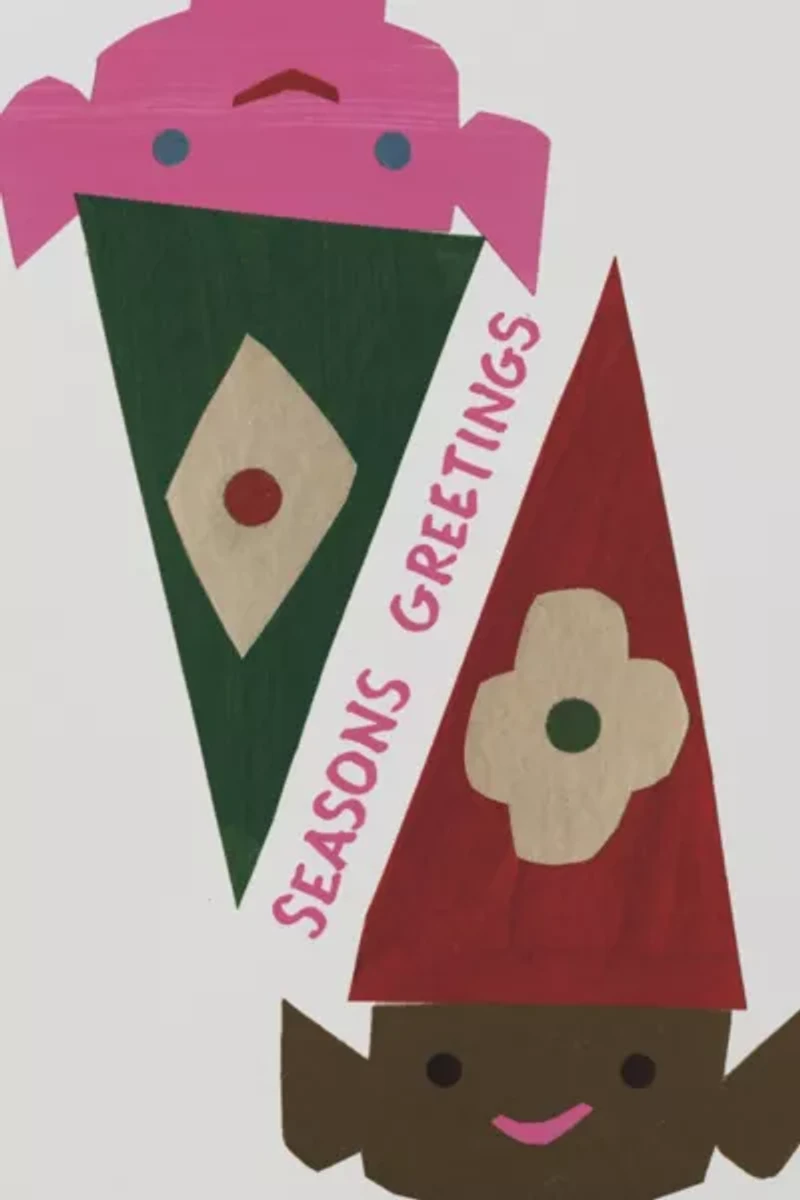 Red Cap Elves Holiday Card