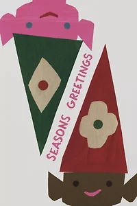 Red Cap Elves Holiday Card