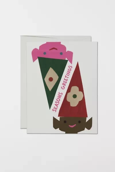 Red Cap Elves Holiday Card