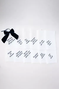 No Reservations Mixed Messages Dinner Napkin Set