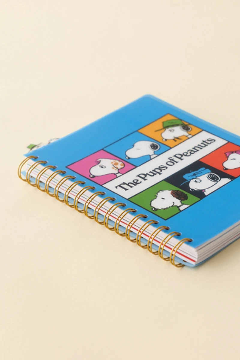 Peanuts UO Exclusive Pups Of Peanuts Snoopy Tabbed Spiral Notebook