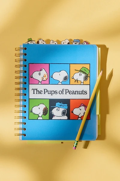 Peanuts UO Exclusive Pups Of Peanuts Snoopy Tabbed Spiral Notebook