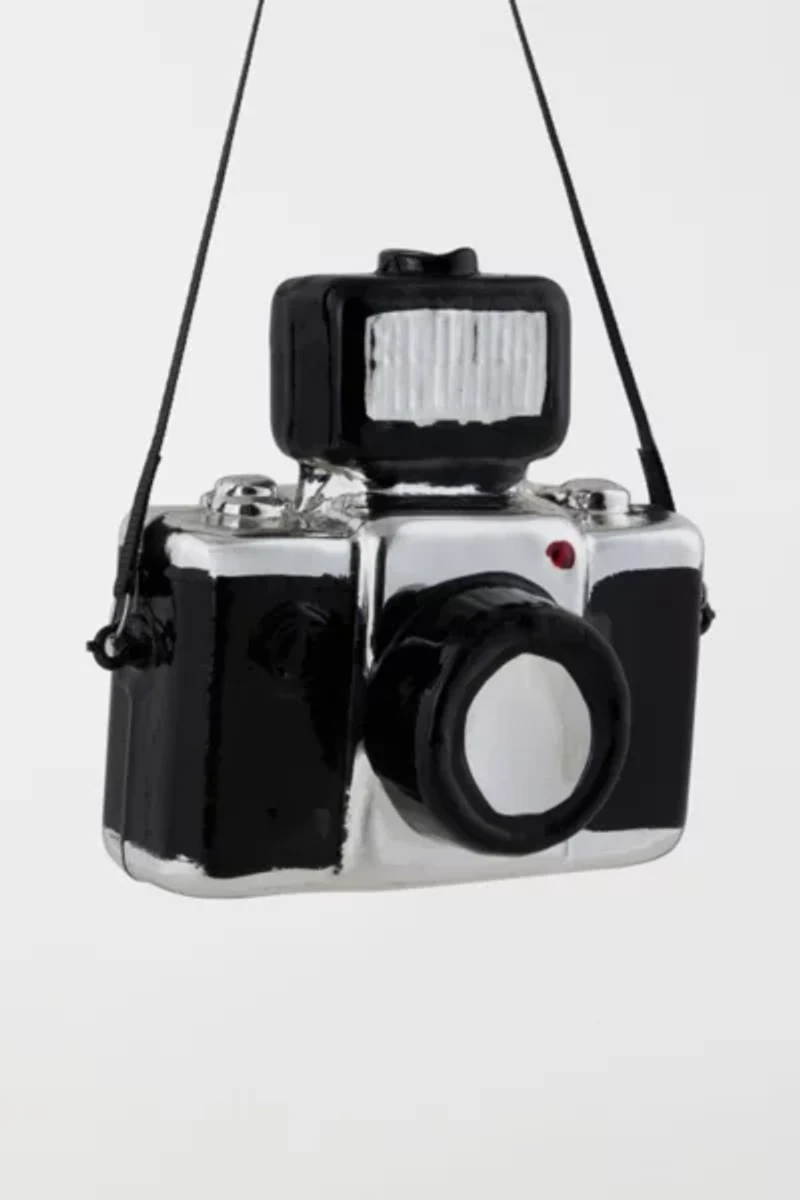 Northlight 4" Glass Camera Ornament