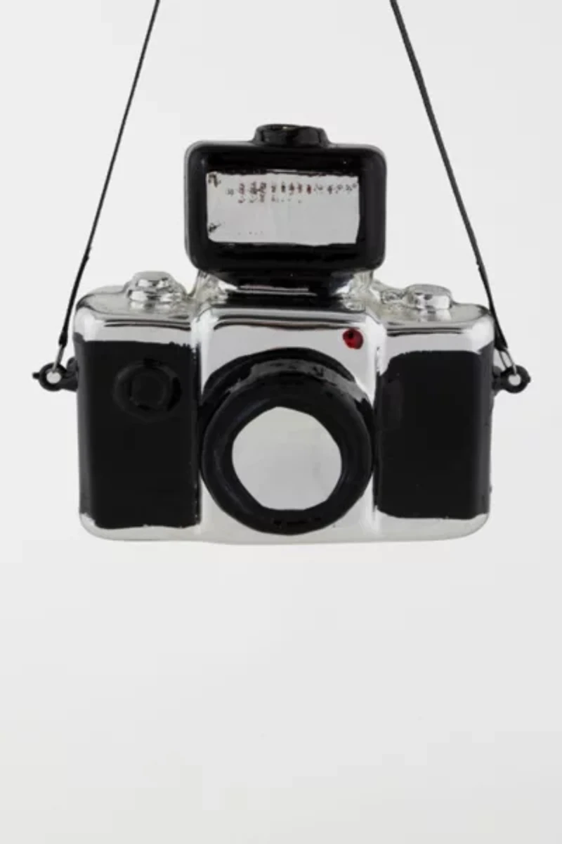 Northlight 4" Glass Camera Ornament