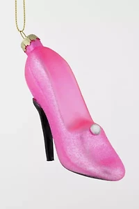 Northlight 4" High Heel Glittered Glass Ornament