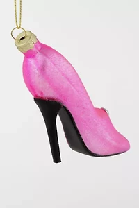 Northlight 4" High Heel Glittered Glass Ornament
