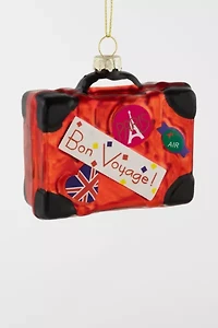 Northlight Bon Voyage Suitcase Glass Ornament